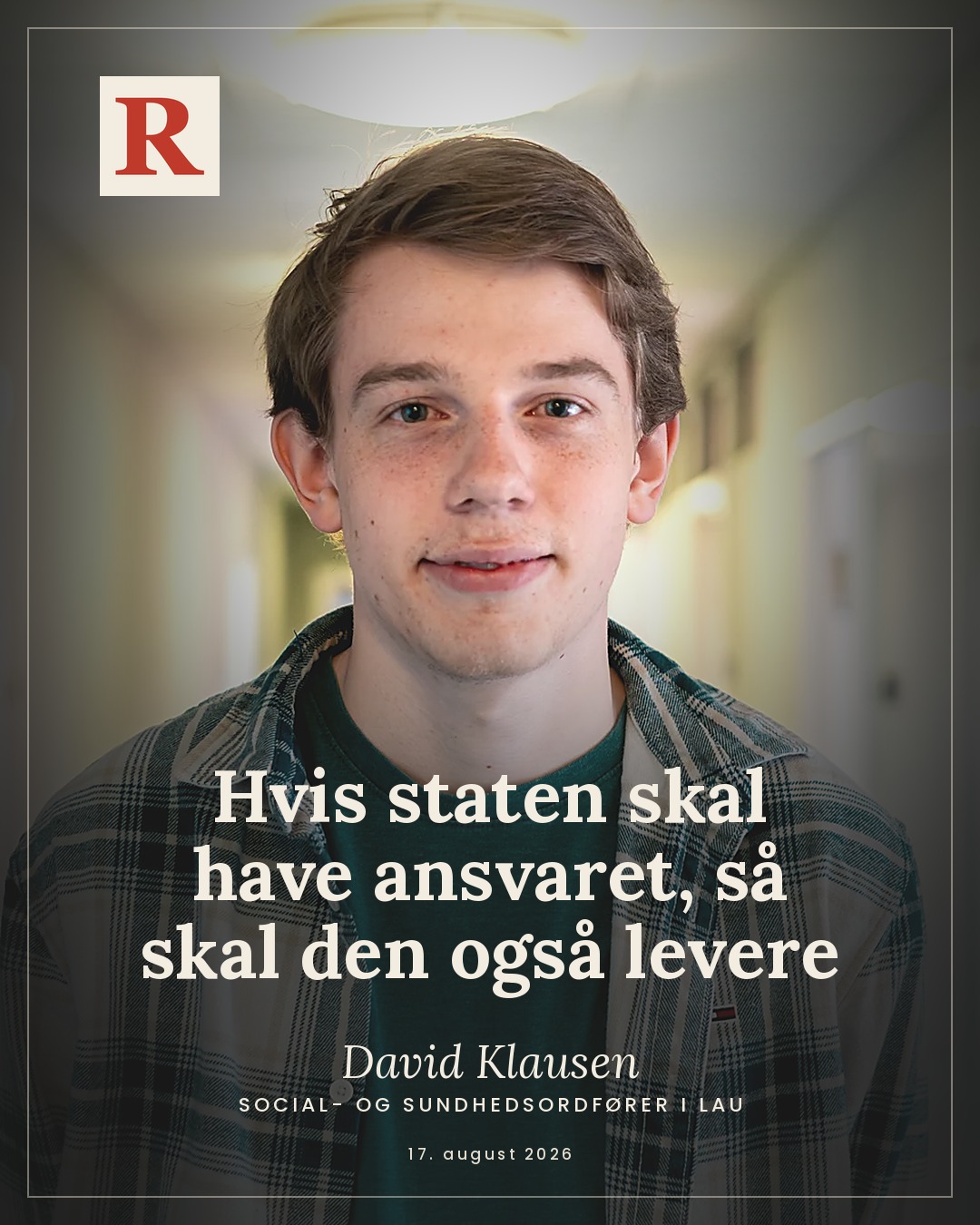 David Klausen – Hvis staten skal have ansvaret, så skal den også levere